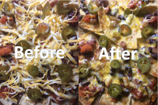 before after nachos
